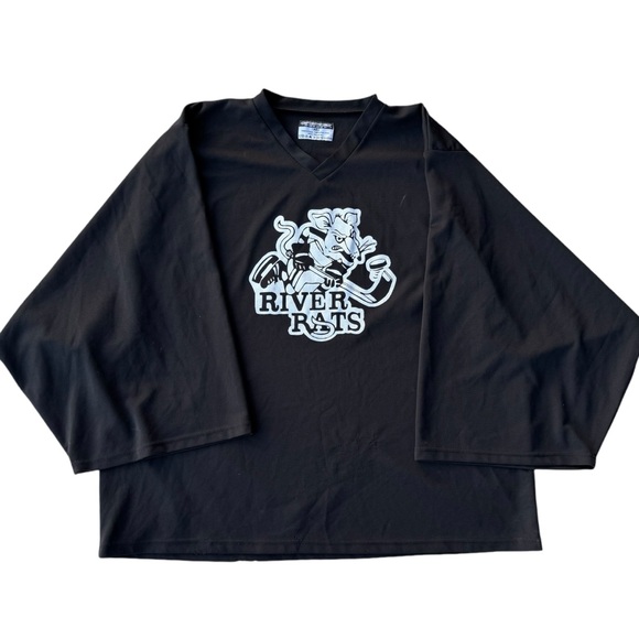 *RARE* Albany River Rats Vintage 90s Hockey Jersey Oversized Carolina Hurricanes - Picture 1 of 16